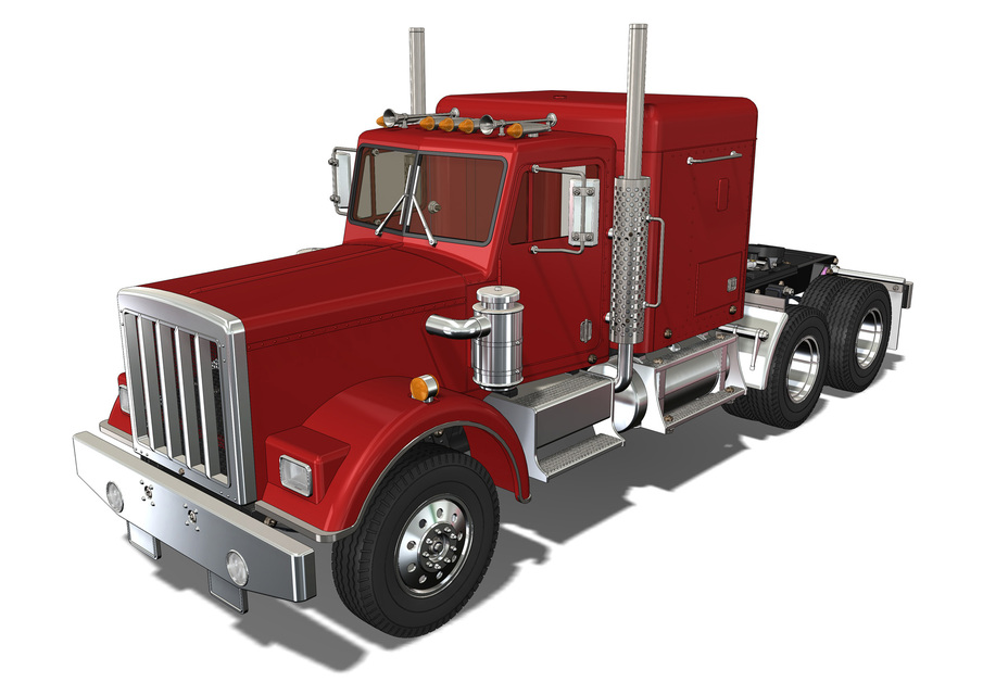 一辆完整的Tamiya卡车