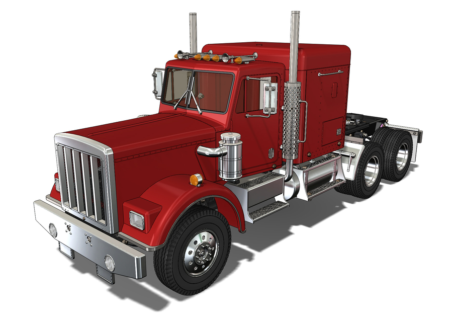 一辆完整的Tamiya卡车