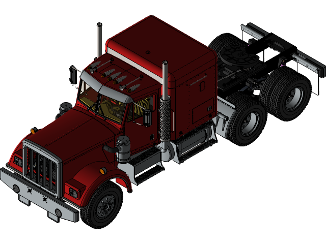 一辆完整的Tamiya卡车