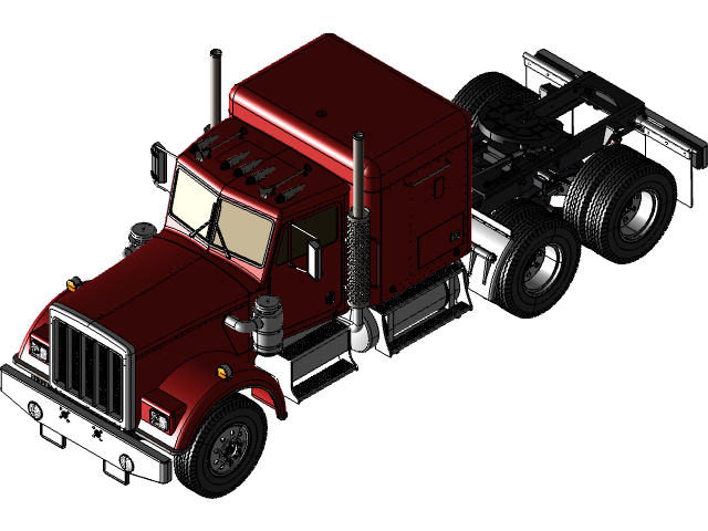 一辆完整的Tamiya卡车