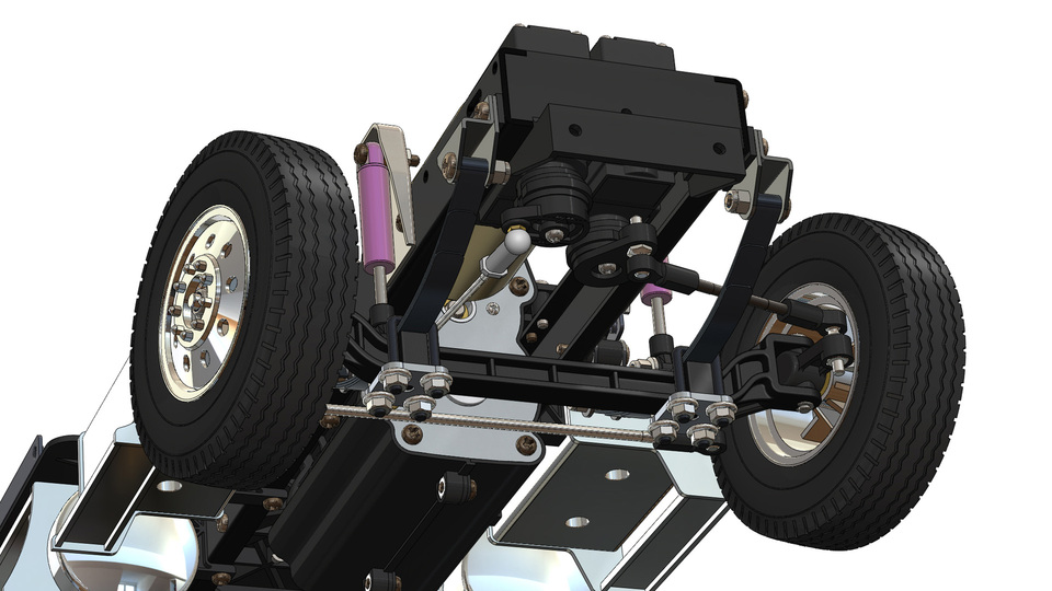 Tamiya King拖车：底盘