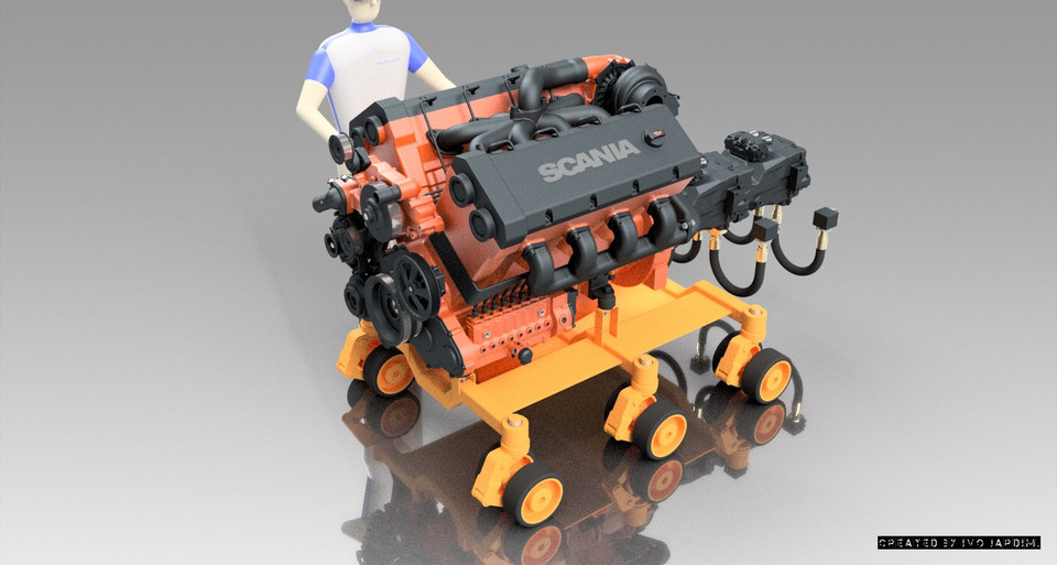 发动机V8涡轮增压/静液压变速器