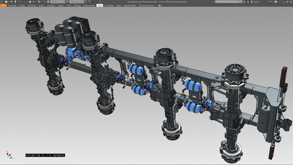 发动机V8涡轮增压/静液压变速器