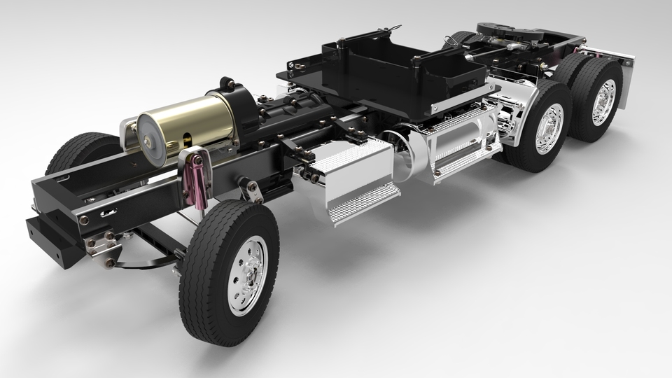 Tamiya King拖车：底盘