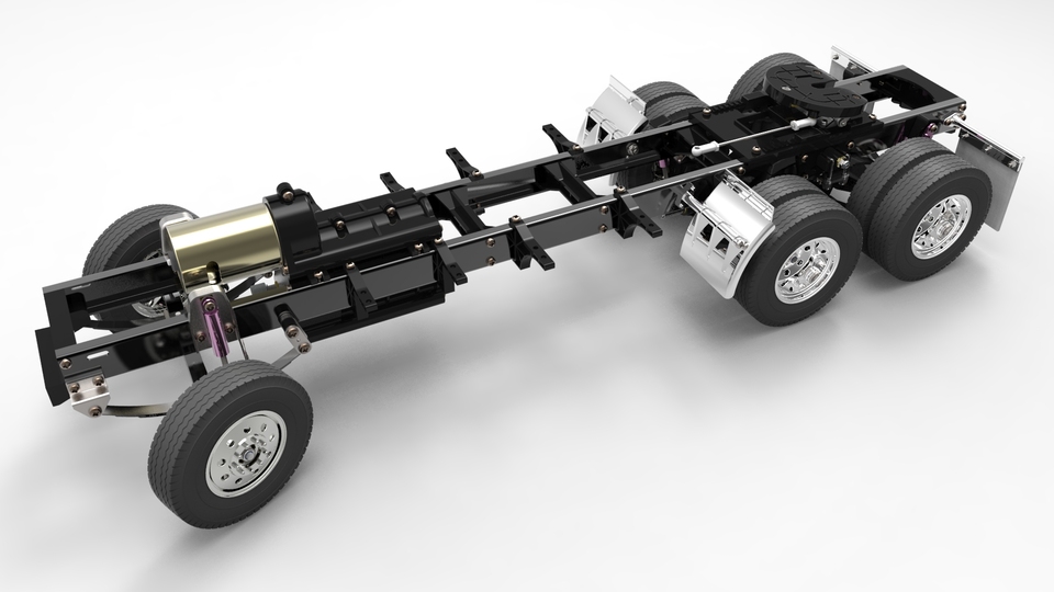 Tamiya King拖车：底盘