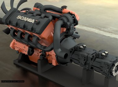 发动机V8涡轮增压/静液压变速器