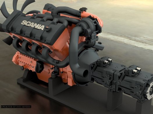 发动机V8涡轮增压/静液压变速器